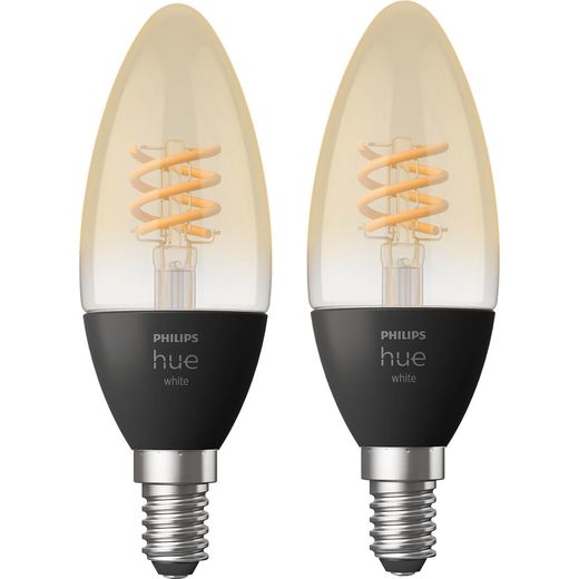 Philips Hue E14 Warm White Filament Smart Lightbulb - A+ Rated