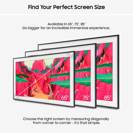 Samsung The Frame Pro 65" 4K Ultra HD MiniLED Smart TV [2025] - Annotation - Perfect screen size