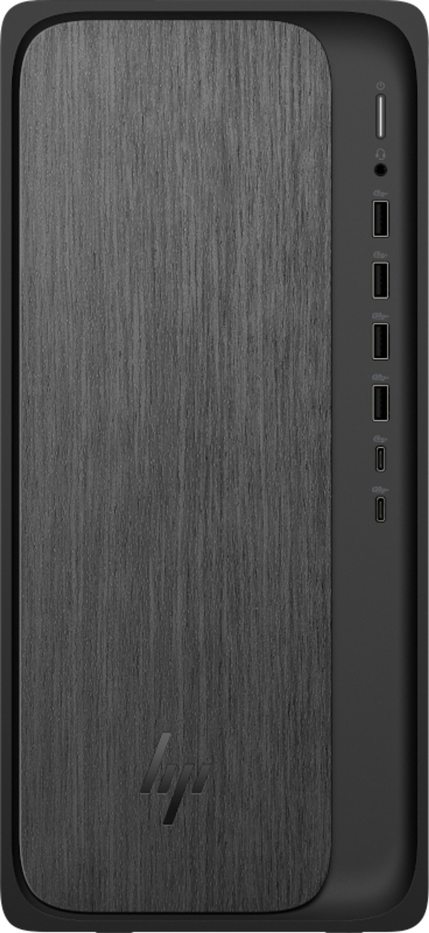 HP OmniDesk M02-0006na Tower - AMD Ryzen™ 5, 512GB SSD, 8 GB RAM - Gray Wood, Grey