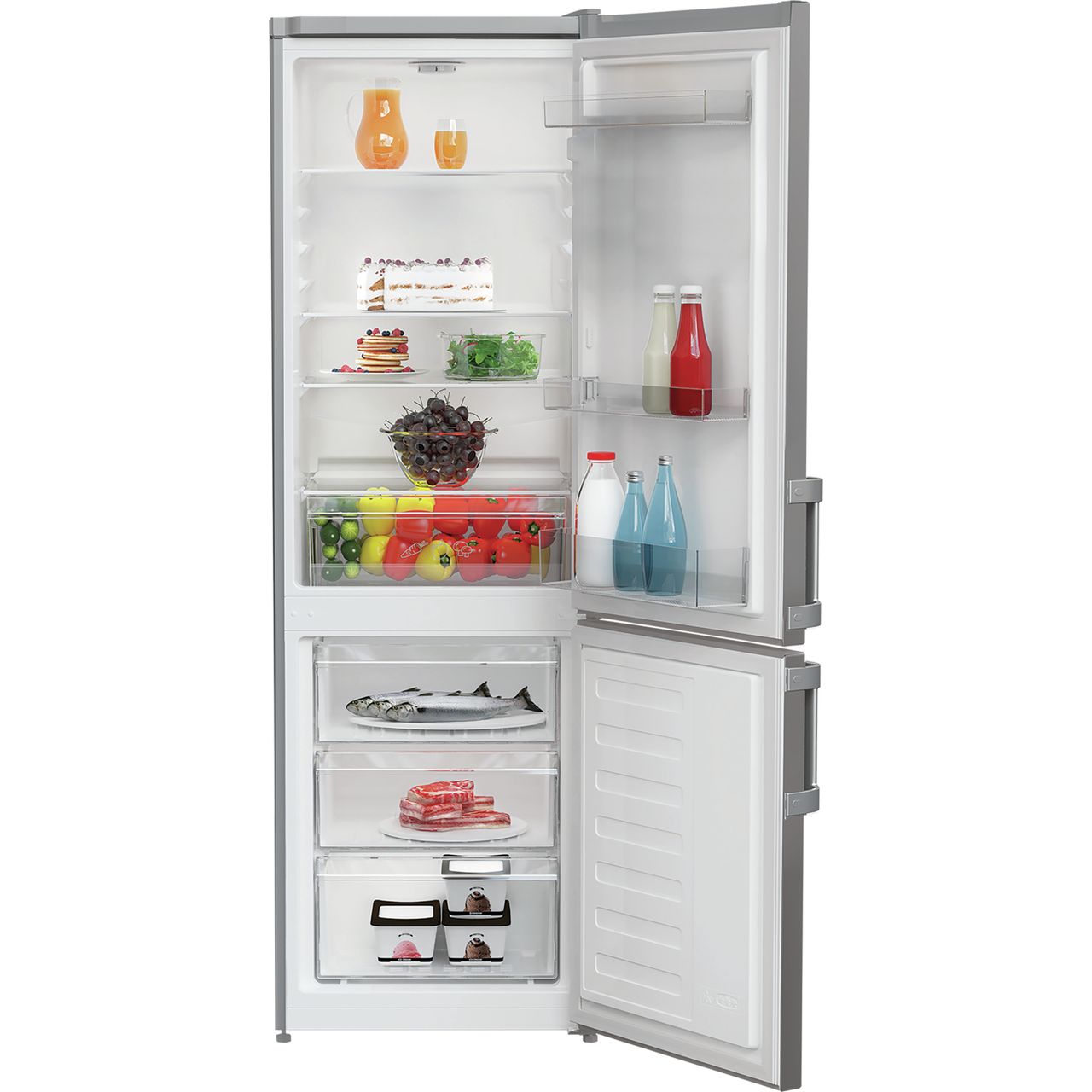 Indesit fridge freezer | IKNS 1261 S4UK_SI | ao.com
