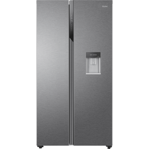 Haier HSR3918EWPG American Fridge Freezer - Silver