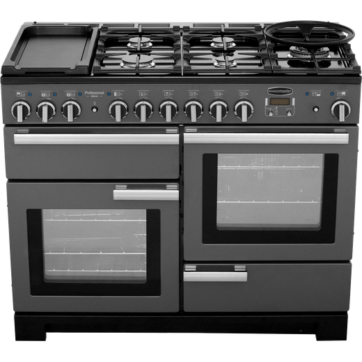 Rangemaster Professional Deluxe 110cm Dual Fuel Range Cooker - Slate