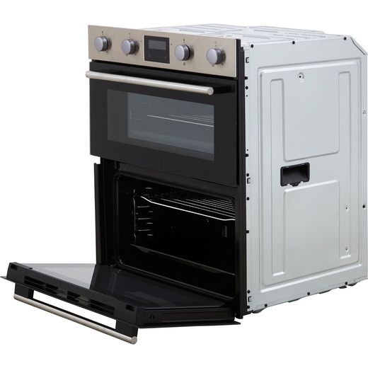 Hisense Built Under Electric Double Oven - Stainless Steel - Bottom door open