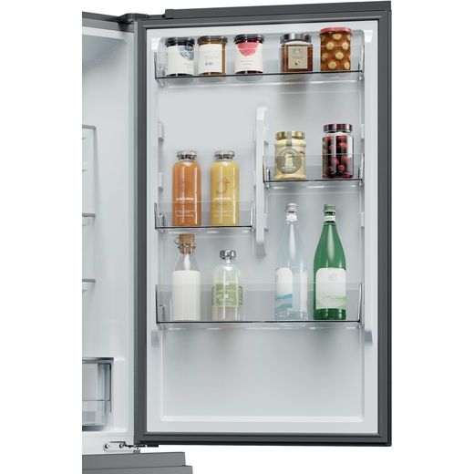 Haier Combi Series 3 HDPR3618CNPK 185cm Fridge Freezer - Inox - Door compartments