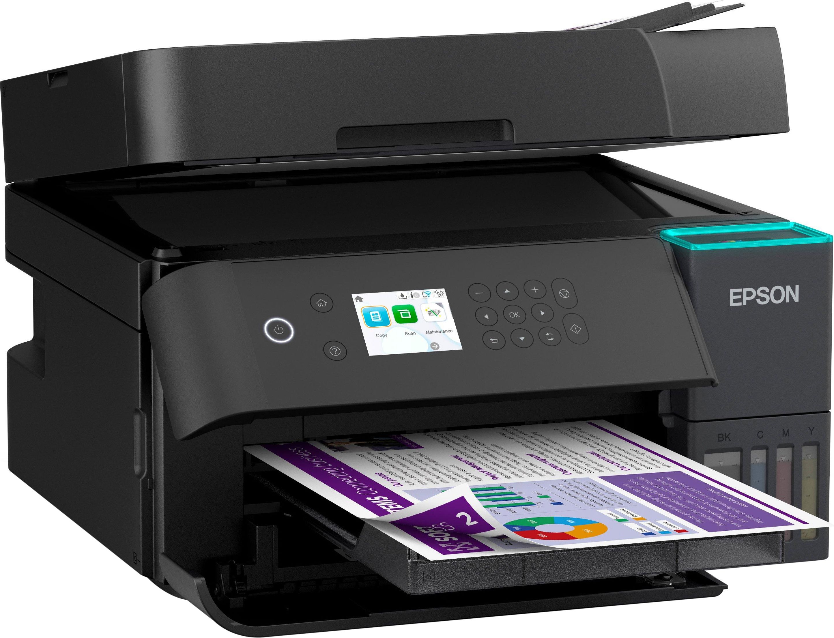 Epson EcoTank ET-3950 Inkjet Printer - Black - A4 - Wi-Fi