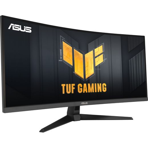 ASUS TUF Gaming VG34VQ3B UltraWide Quad HD 34" Monitor with AMD FreeSync - Black - Right perspective shot 