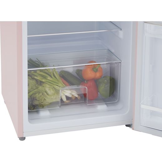 CDA Fridge Freezer - Pink - Close up drawer shot