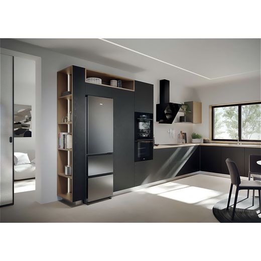 Haier HTR3518ENMXK Fridge Freezer Stainless Steel Effect - Fridge freezer in drawer shot