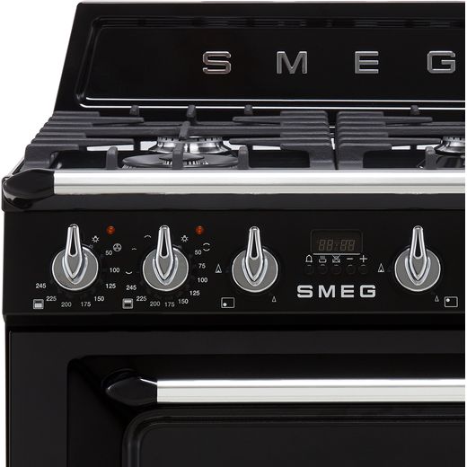 Smeg Victoria Dual Fuel Cooker - Black