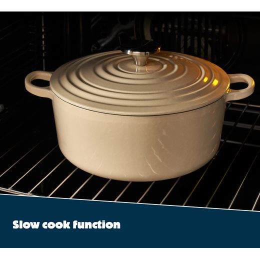 Belling Cookcentre 100DF 100cm Dual Fuel Range Cooker - Stainless Steel - Annotation - Slow cook function