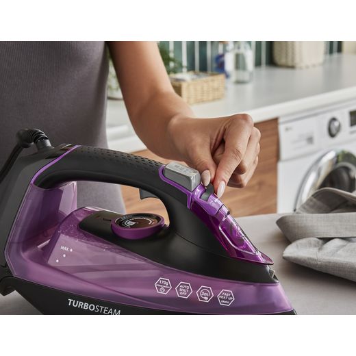 Morphy Richards Turbosteam 303140 2800 Watt Iron -Purple / Black - Adjusting setting