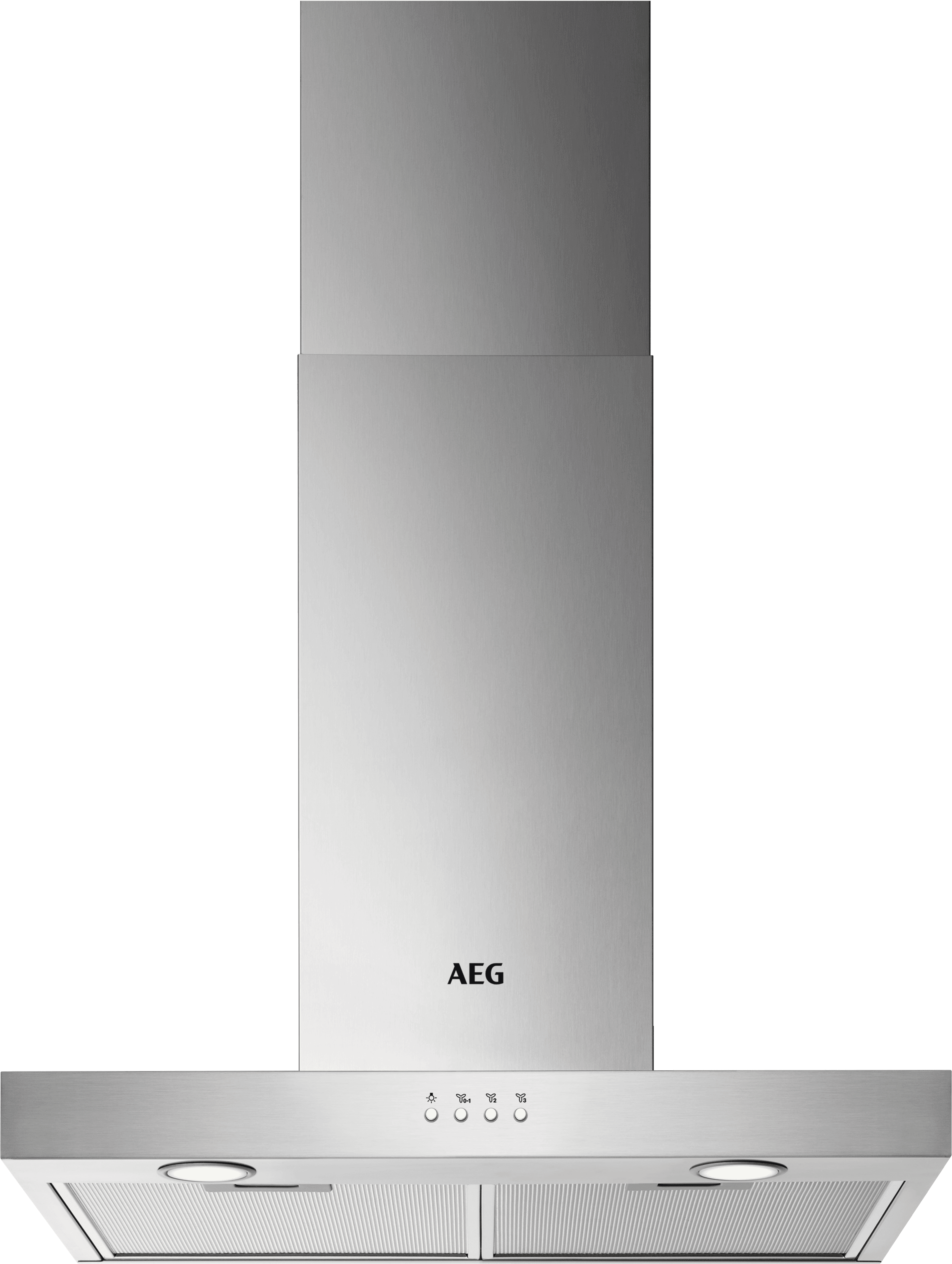 Image of AEG DBX3650M 60cm Chimney Cooker Hood - Stainless Steel, Stainless Steel