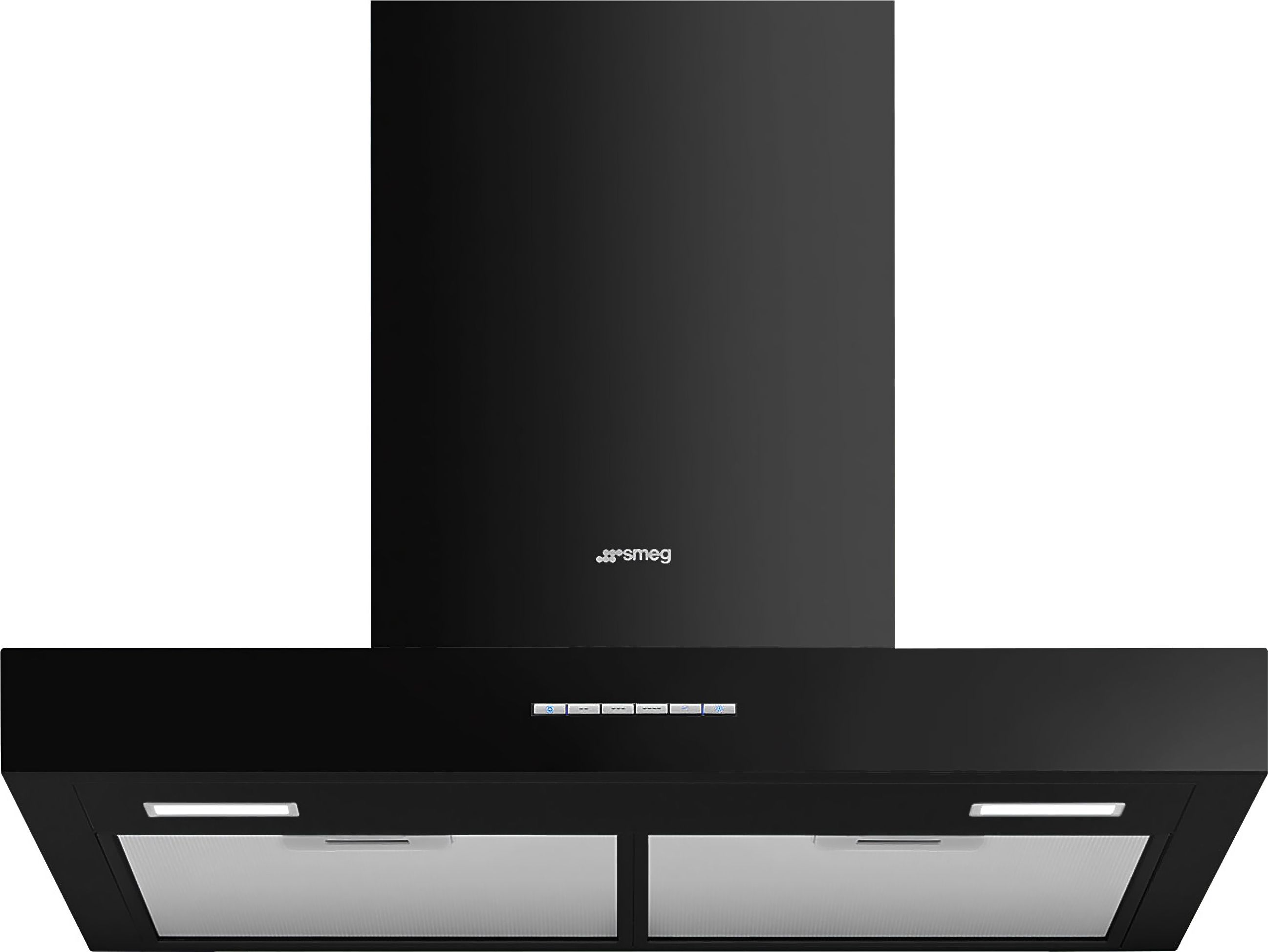 Smeg KBT600BL Chimney Cooker Hood - 60cm - Black