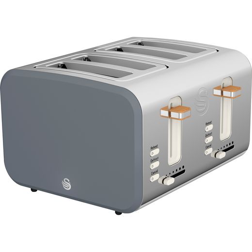 Swan Nordic ST14620GRYN 4 Slice Toaster - Grey