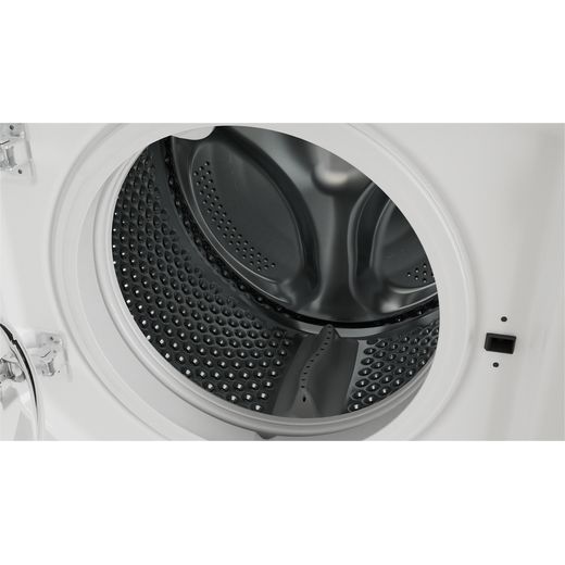 Indesit BI WMIL 91485 UK 8kg Washing Machine with 1400 rpm - White - Close up drum shot