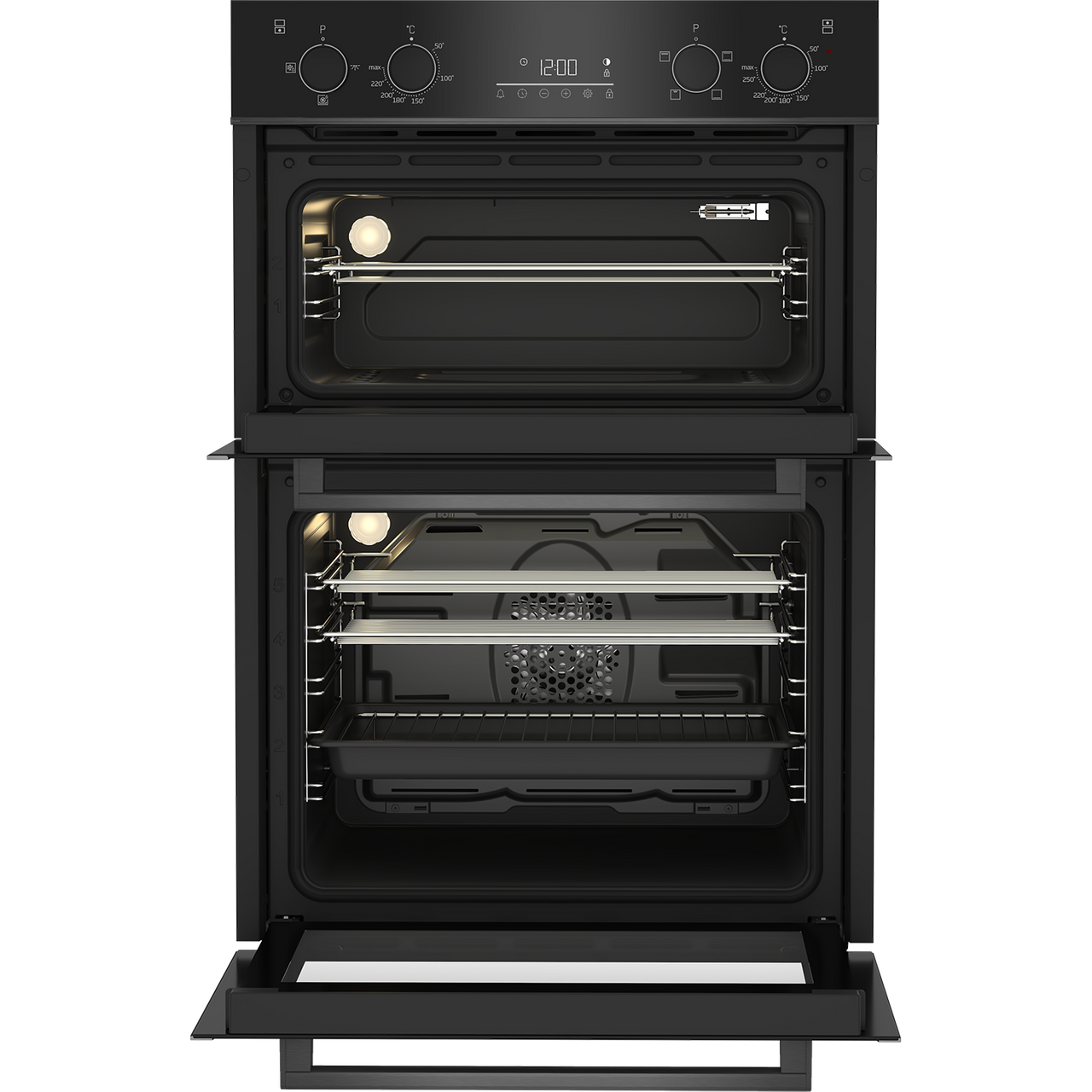 Beko BBXDF29300Z Built In 59cm Electric Double Oven A/A Dark Steel New