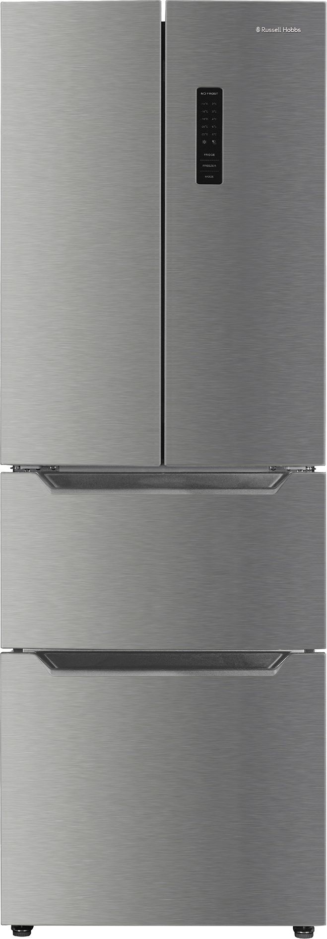 Russell Hobbs Fridge Freezer - Stainless Steel - 320L Total Capacity - No Frost - E Energy Rated
