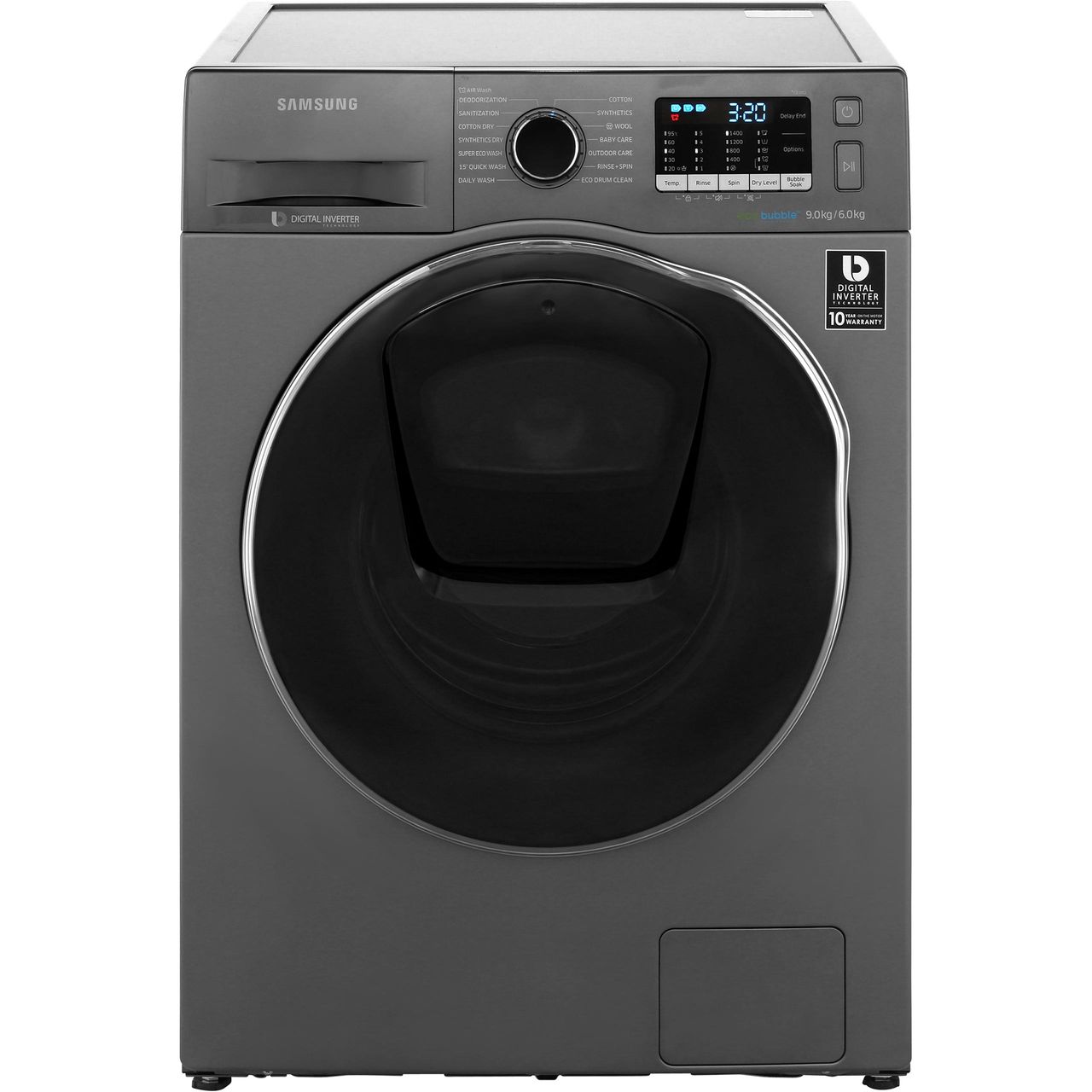 Samsung AddWash™ ecobubble™ WD90K5B10OX 9Kg / 6Kg Washer Dryer with 1400 rpm Review