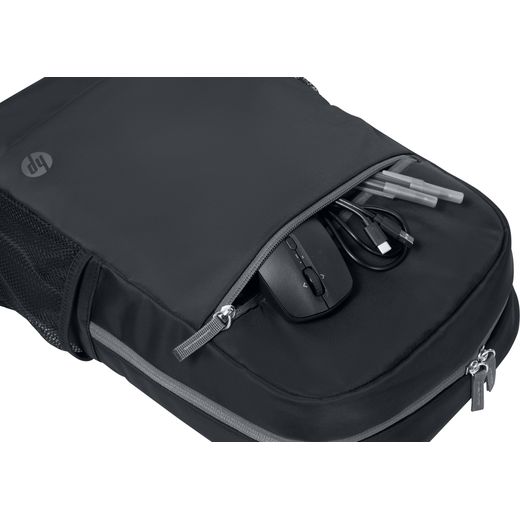 HP Laptop Backpack for 15.6" Laptop - Black / Grey - Accessories in bag shot