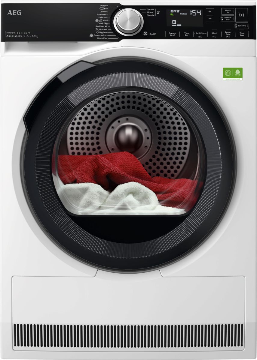 AEG TR959V6BC Heat Pump Tumble Dryer 9 kg White