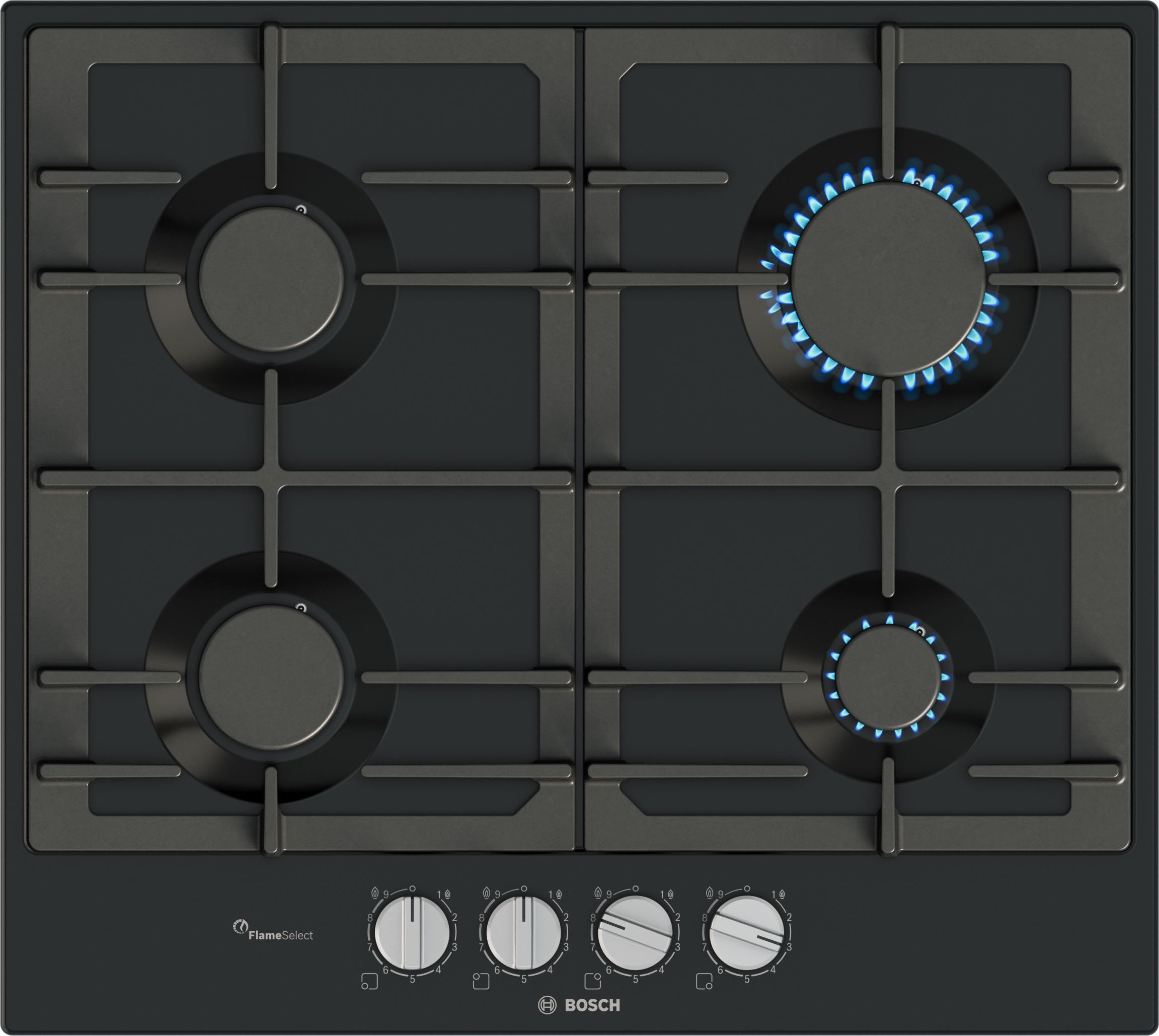 Bosch 58cm Gas Hob - Black