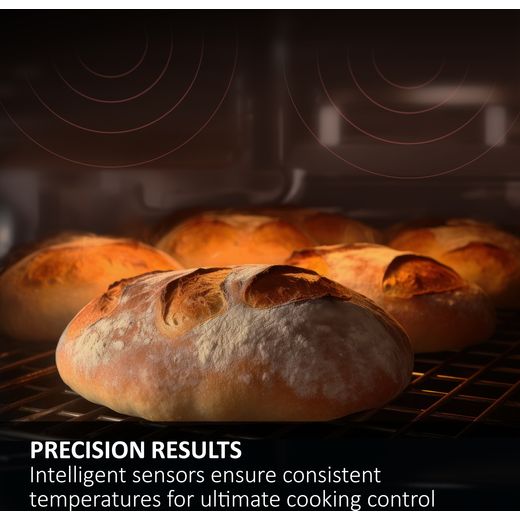 Haier ID Series 2 Built In Electric Single Oven - Black - Annotation - precision control shot