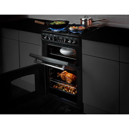 Stoves Richmond Deluxe Freestanding Dual Fuel Cooker - Matte Cream - Cooker in kitchen