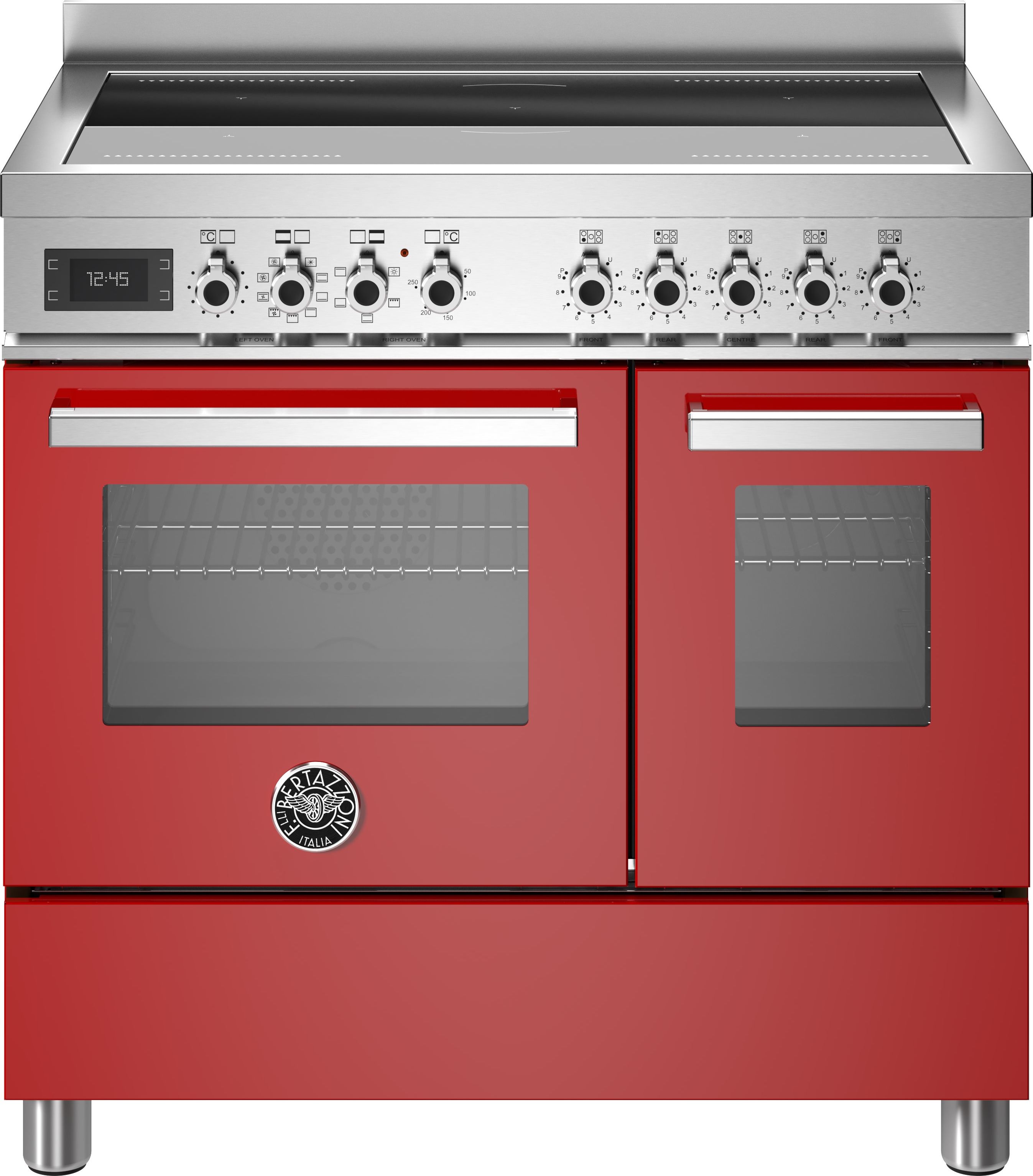 Bertazzoni PRO95I2EROT 90cm Induction Electric Double Oven Range Cooker - Red