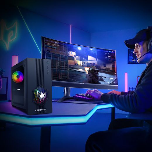 Acer Predator PO3-665 Gaming Desktop - Intel Core i5-14400F, 16GB RAM, 512GB SSD, NVIDIA GeForce RTX 5070, Windows 11, Black_9