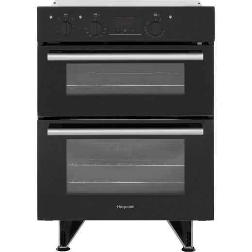 DU2540BL_BK | Hotpoint built-under double oven | ao.com