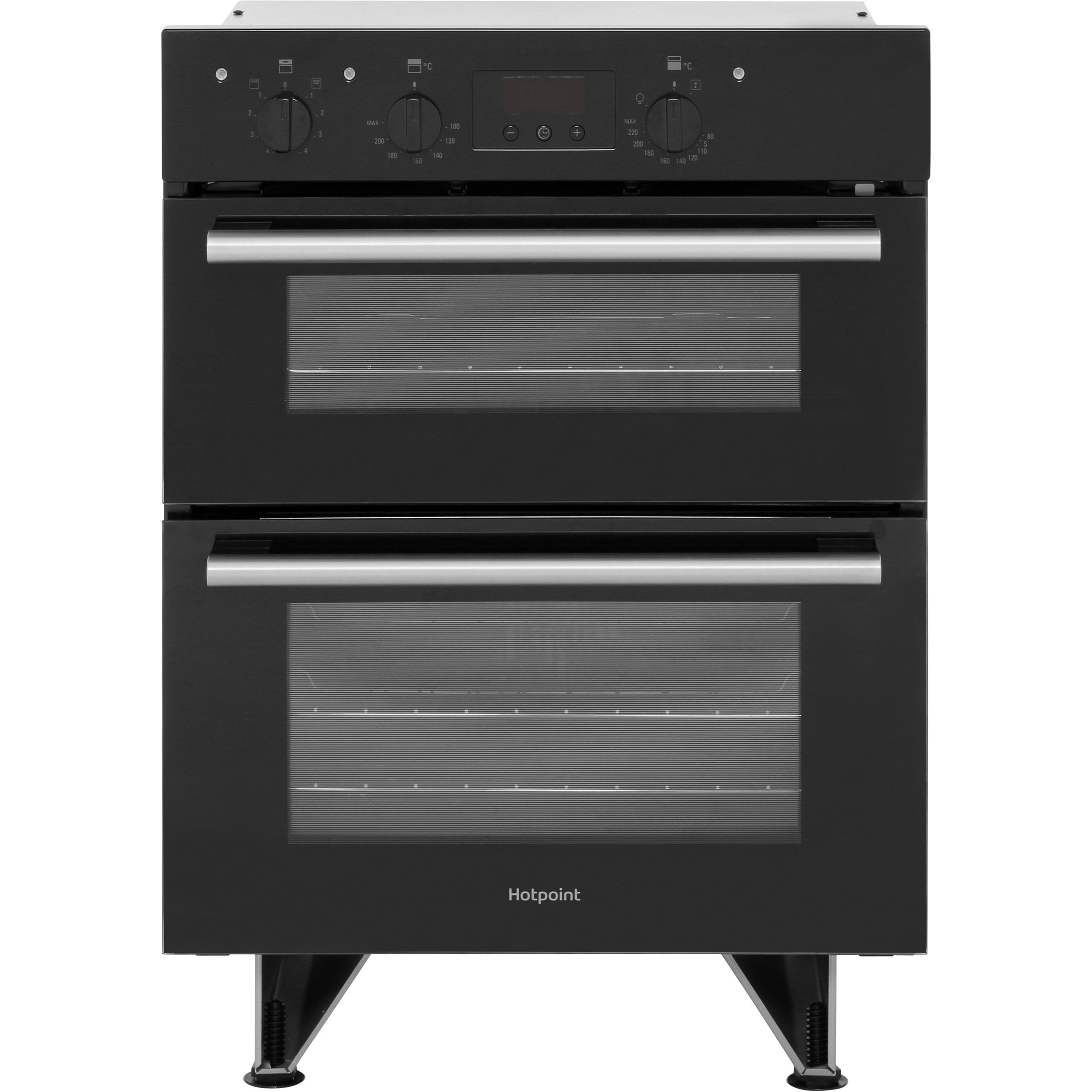 Hotpoint Class 2 DU2540BL Built Under Electric Double Oven With Feet - Black - A/A Rated, Black