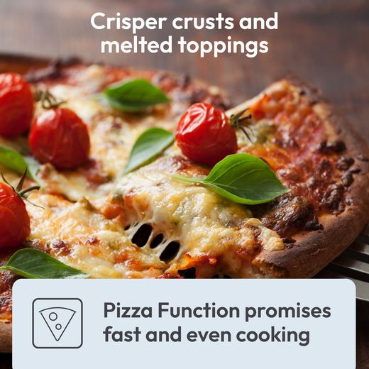 Candy Idea Built In Electric Single Oven - Black - Annotation - Pizza function shot