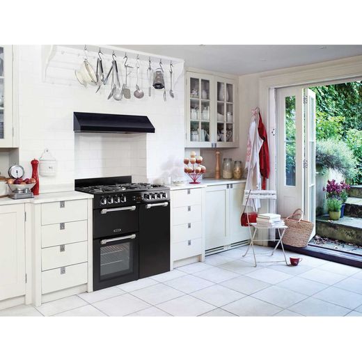 Leisure Cookmaster CK90G232K 90cm Gas Range Cooker with Electric Fan Oven - Black