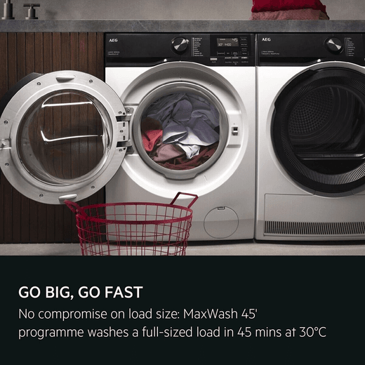 AEG LFED61944B Washing Machine with 1400 rpm - White - Annotation - MaxWash 45