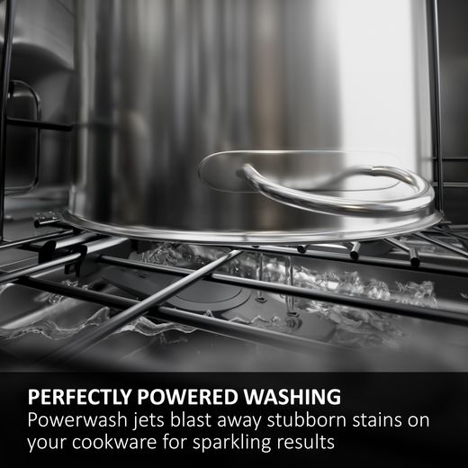 Haier i-Pro Series 5 Standard Dishwasher - Graphite - Annotation - Power wash shot