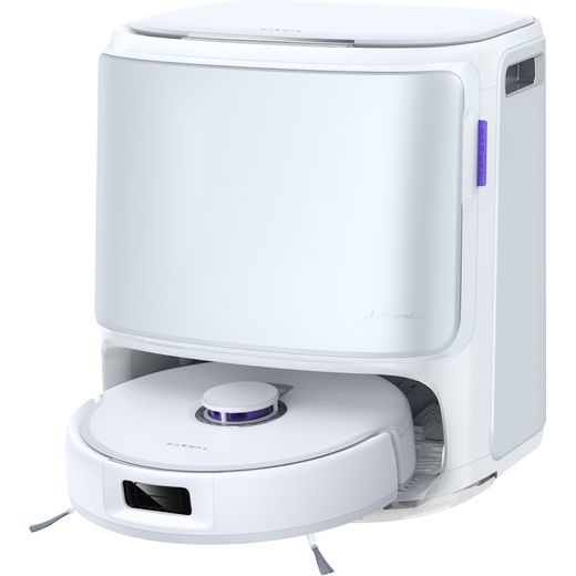 Narwal Freo Z10 Robotic Vacuum Cleaner - Silver / White - Left perspective