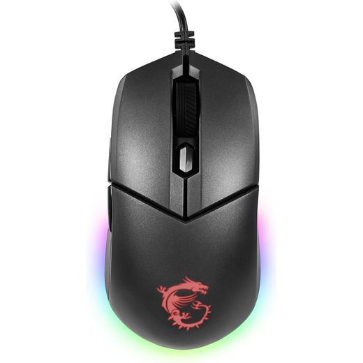 MSI Clutch GM11 Wired USB Optical Mouse - Red / Black