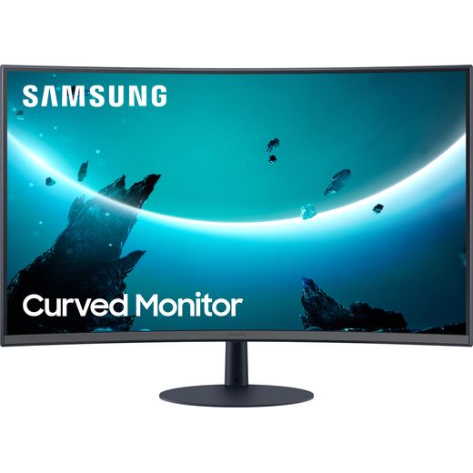 Samsung C27T550 Full HD 27" 75Hz Curved Monitor with AMD FreeSync - Blue / Grey