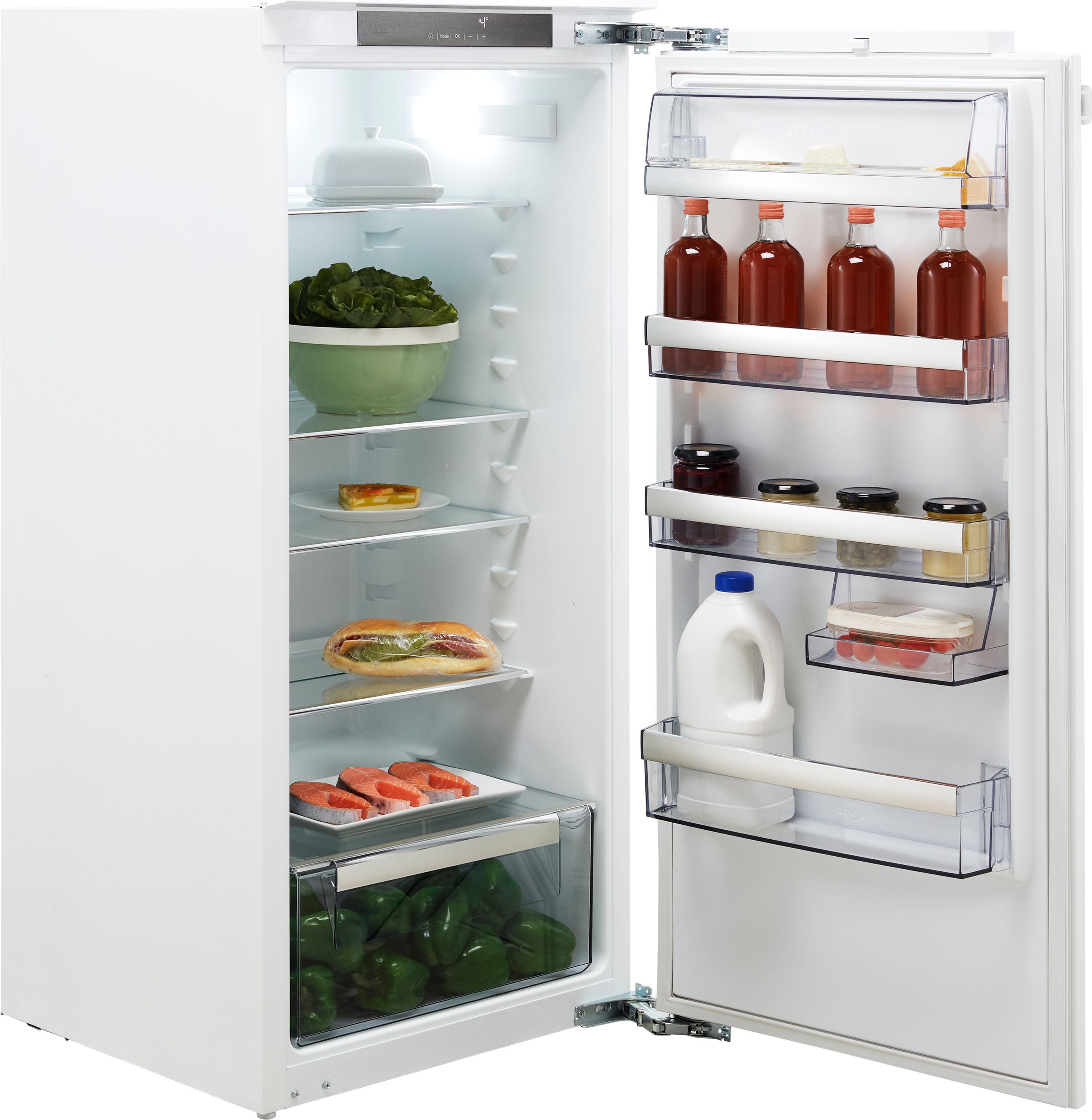 Aeg full height on sale integrated fridge