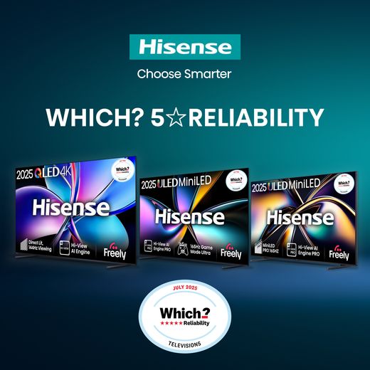 Hisense E7Q 98" 4K Ultra HD QLED Smart Android TV [2025] - Annotation - Which reliability