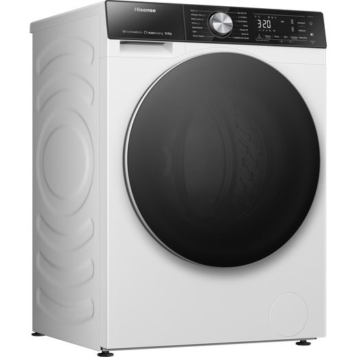Hisense WF5S1045BW 10kg Washing Machine with 1400 RPM rpm - White - Right perspective shot