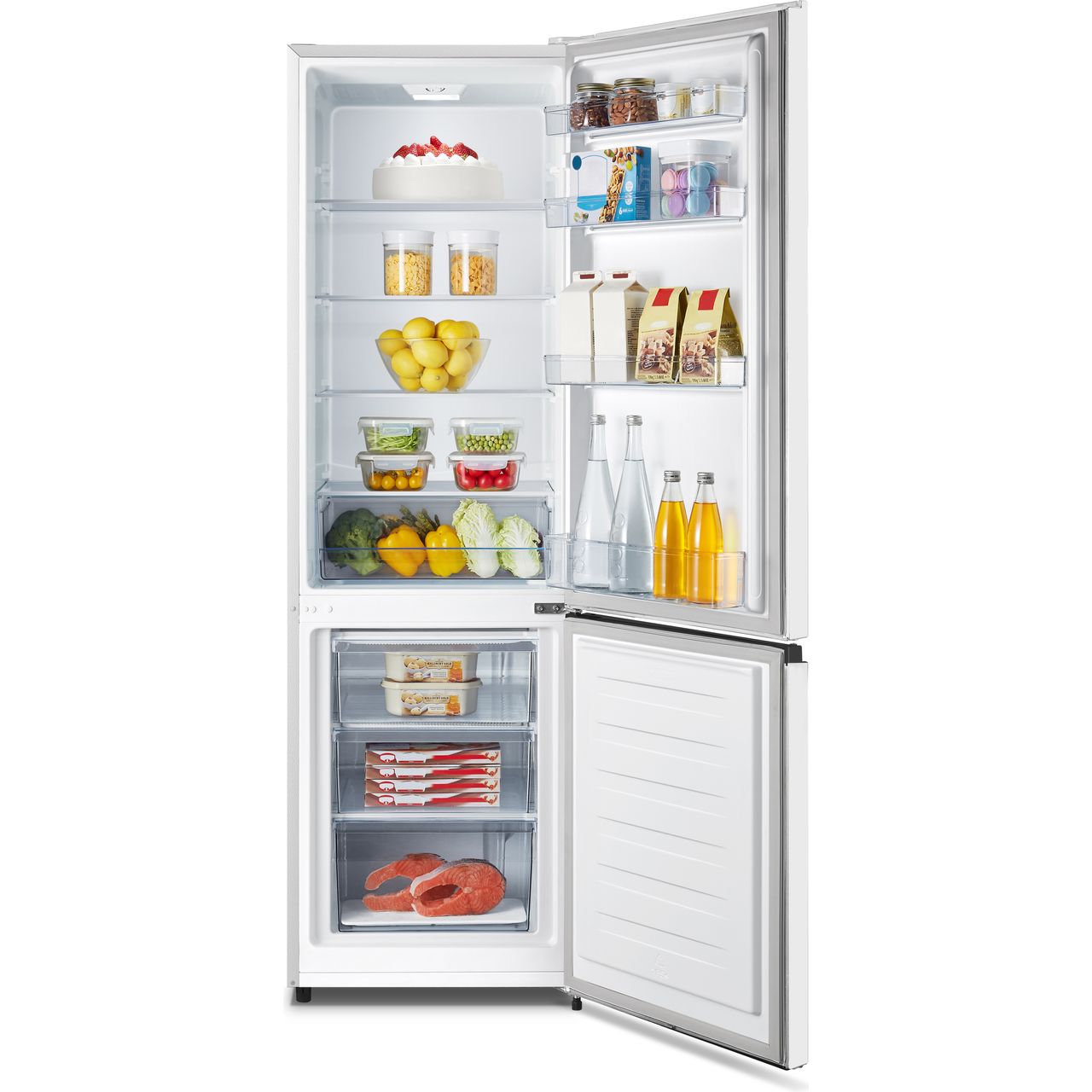 fridgemaster mc55265df 70 30 fridge freezer