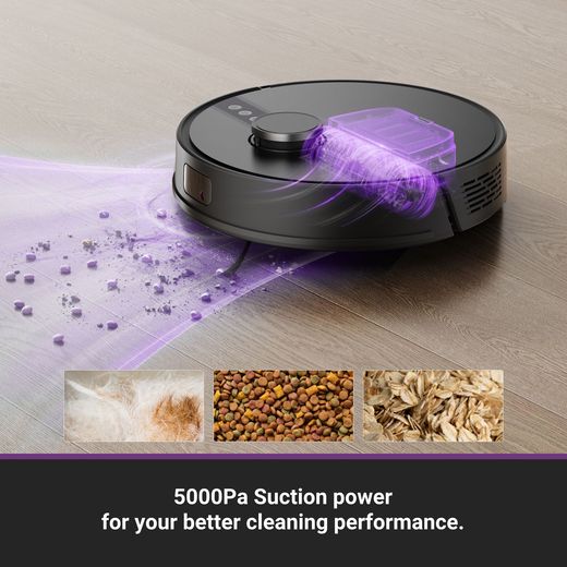 Eureka N6 Robotic Vacuum Cleaner - Black - Annotation - suction power shot