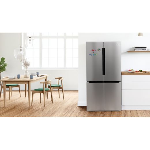 Bosch Series 6 American Fridge Freezer - Stainless Steel Effect - Fridge freezer in kitchen
