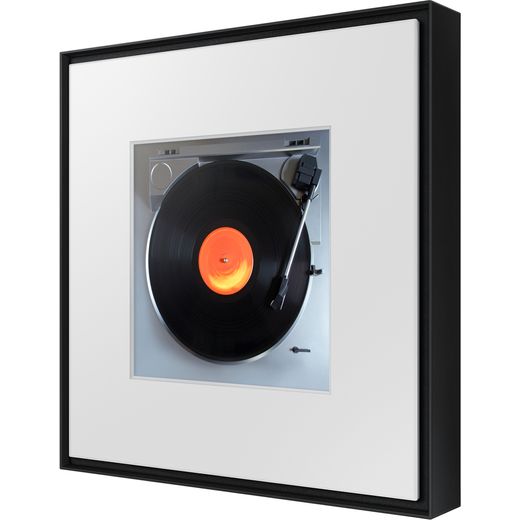 Samsung Music Frame Wireless Speaker - Black - Left perspective shot 
