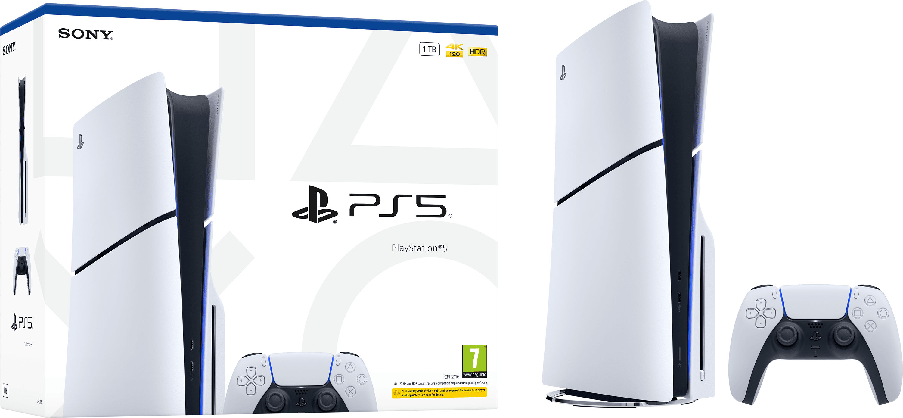 Sony PlayStation 5 Slim Console - 1TB SSD - White