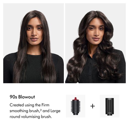 Dyson Airwrap™ 594810-01 Hair Straighteners - Red Velvet - Annotation - 90's blowout shot