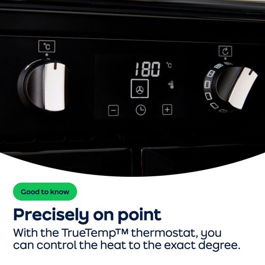 Stoves Richmond Delux e 60Ei RTY 60cm Electric Cooker with Induction Hob - Black - AO Annotation - TrueTemp