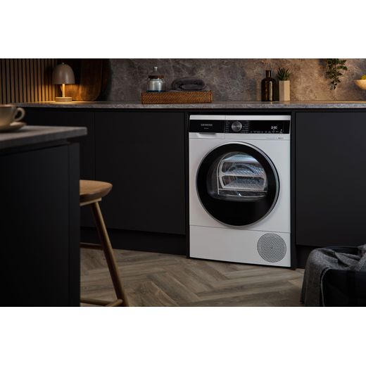 Siemens IQ-500 WQ45G203GB 9Kg Heat Pump Tumble Dryer - White - tumble dryer in kictehn shot