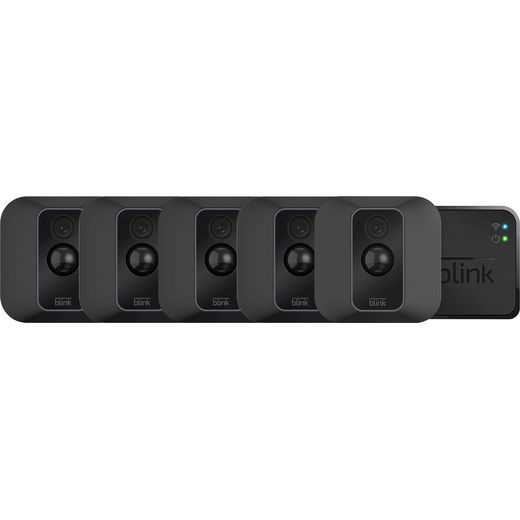 Blink XT2 Smart Home Security Camera - 5 Camera System Full HD 1080p - Black